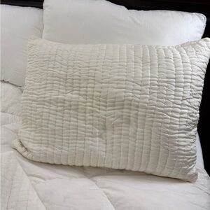 Ballard Designs Nelle Channel Stitch Silk STANDARD Sham